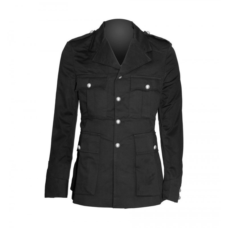 Men Gothic Coat Military Officer Coat Band Gothic Coat Halloween Jacket